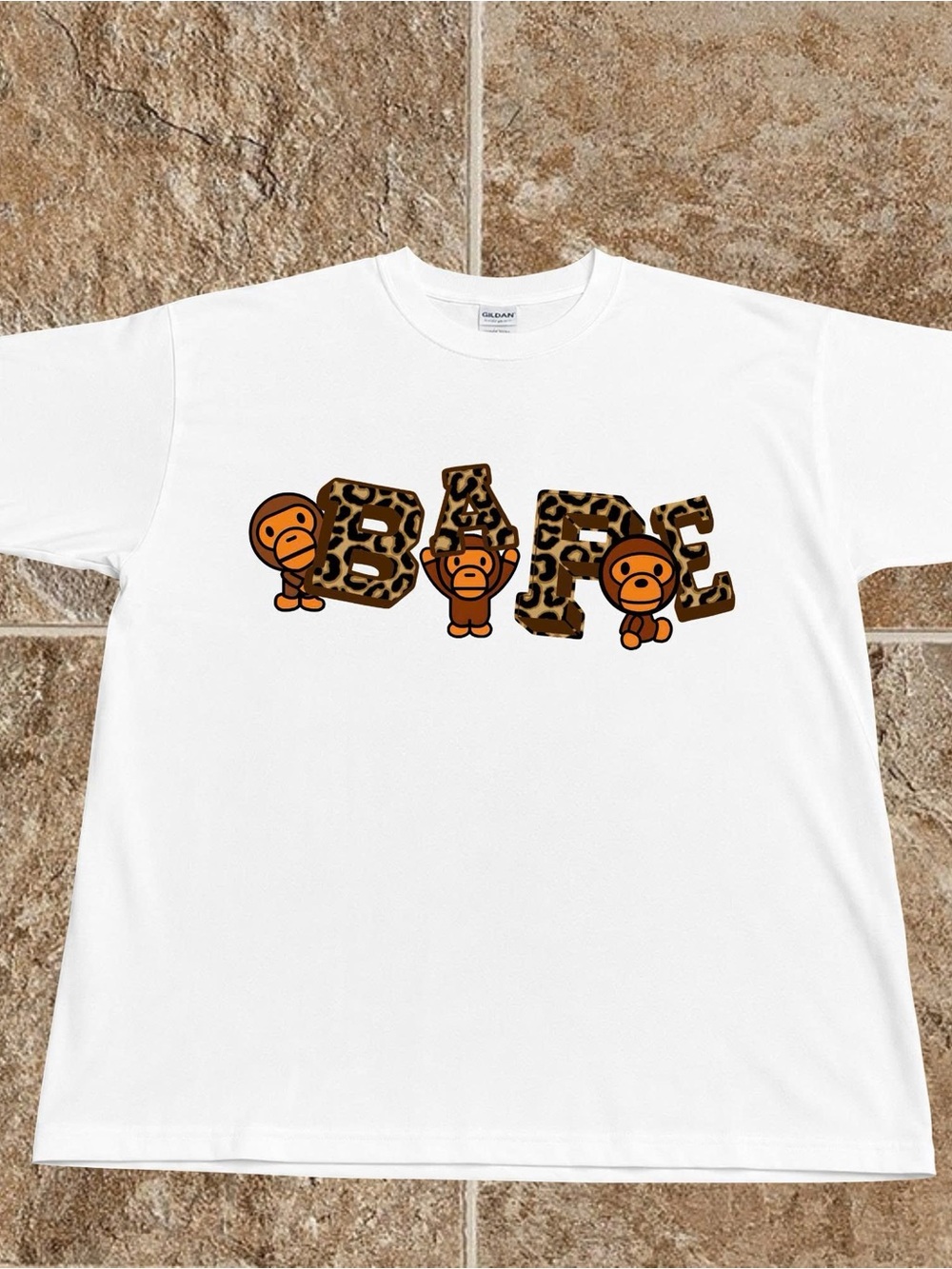 monkey Leopard Gildan Tee Women Men Y2K